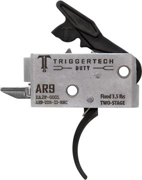 Picture of Trigger Tech AR-15 Duty Trigger Group - Curved, Fixed at 3.5lbs, Short Two-Stage, Mil-Spec 0.154" Pins. PVD Black