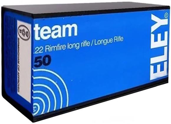 Picture of ELEY Rimfire Ammo - Team, 22 LR, 40Gr, Flat Nose, 50rds Box