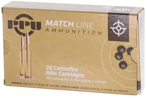 Picture of PPU PPM2231 Match Rifle Ammo .223 Rem, HPBT, 69 Gr, 20 Rnd