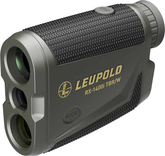 Picture of Leupold Optics - RX-1400i TBR/W Gen2 Laser Rangefinder, 5x, 1400 Yards, CR2, Black/Grey, 3 Reticle Options, Red Display Color