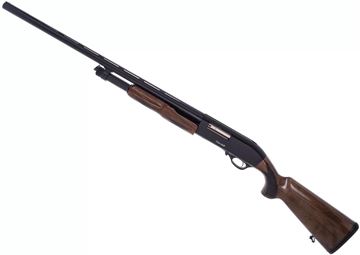 Picture of Akkar Churchill 612 (Left Hand) Pump Action Shotgun - 12Ga, 3", 28", Vent Rib, Matte Black, Walnut Stock, 4rds, Bead Sight, Mobil Choke (F,IM,M,IC,C)