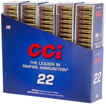 Picture of CCI Varmint Rimfire Ammo - Mini-Mag HP