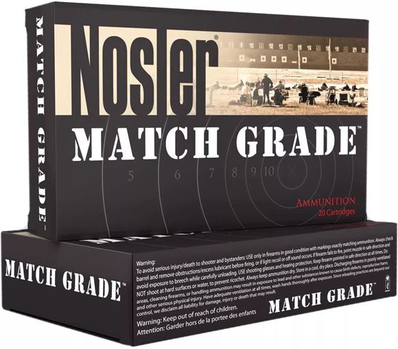 Picture of Nosler 43455 Match Grade Rifle Ammo 6.5 Creedmoor 140gr Custom Competition HPBT (20 ct.)