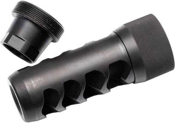 Picture of Area 419 - Sidewinder Self-Timing Muzzle Brake, 30 Cal, With 5/8-24 Adapter, Nitride Black