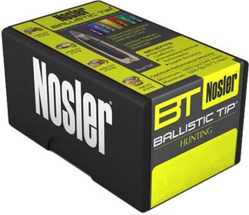 Picture of Nosler 30125 Rifle Bullets 30Cal 125Gr Ballistic Tip Spitzer .308 Green Tip 50Bx