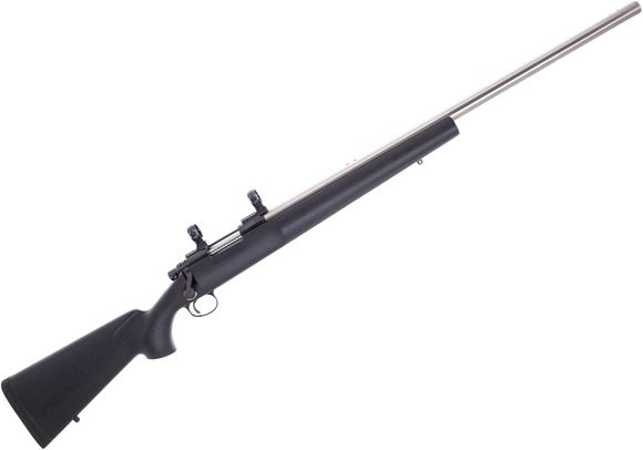 Picture of Used Remington 40-X Bolt-Action 22-250 Rem, 27" Stainless Bull Barrel, Composite Stock, 1" Rings, Excellent Condition