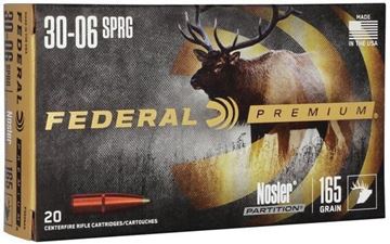 Picture of Federal Premium Vital-Shok Rifle Ammo - 30-06 Sprg, 165Gr, Nosler Partition, 20rds Box, 2830fps