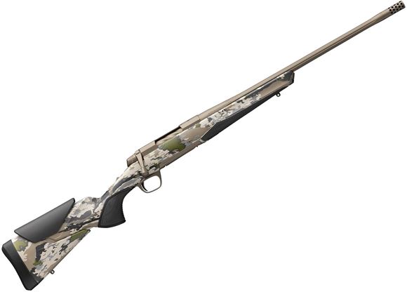 Picture of Browning X-Bolt 2 Suppressor Ready Bolt Action Rifle, 308 Win, 18", Fluted Sporter SR Contour, OVIX Camo Composite Stock, Smoked Bronze Cerakote, 5/8"-24 threaded w/ Muzzle Brake, 4rds