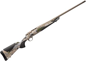 Picture of Browning X-Bolt 2 Speed Bolt Action Rifle, 7mm Rem Mag, 26", Fluted Sporter Contour, OVIX Camo Composite Stock, Adjustable LOP, Adjustable Comb, Smoked Bronze Cerakote, 5/8"-24 threaded w/ Muzzle Brake, 4rds