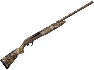 Picture of Weatherby 18i Waterfowler Semi-Auto Shotgun - 12Ga, 3", 28", First Lite Cipher Camo, Full Length Vented Top Rib, Elastomer Synthetic Stock & Forend, 4+1rds or 2+1 w/ Plug, LPA Fiber Sights, (F,M,IC,IM,C)