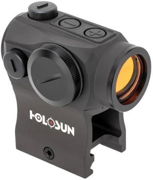 Picture of Primary Arms / Holosun Red Dot Sights - HS503G Red Dot Sight, Black, Red ACSS CQB-M Reticle, 2 NV & 10 DL Settings, Multi-Layer Coating, Waterproof IP67, w/ High & Low Mount, CR2032.