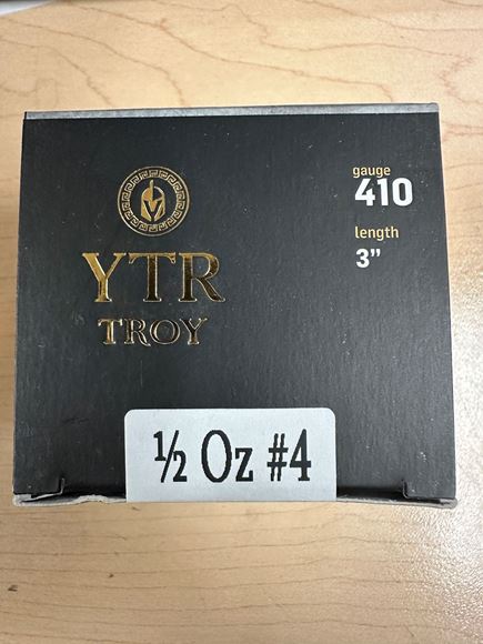 Picture of Troy Shotgun Ammo - 410Ga, 3", 1/2oz, #4 Shot, 1150fps, 25rds Box