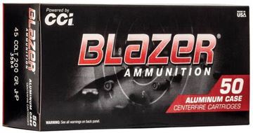 Picture of CCI 3584 Blazer Centerfire Pistol Ammo 45 Colt 200Gr 50Rnd JHP Blazer