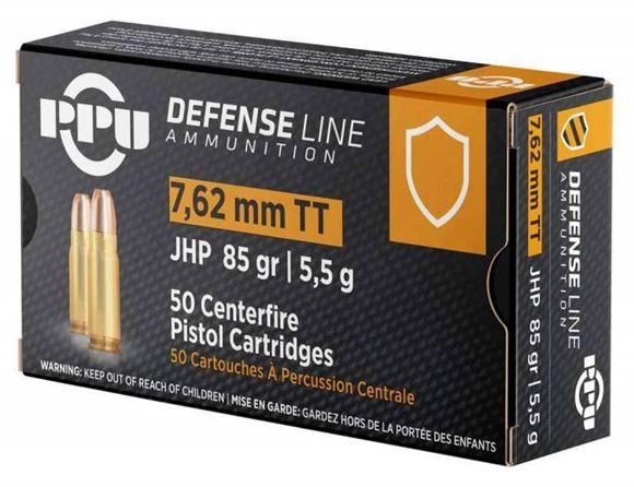 Picture of Prvi Partizan (PPU) Handgun Ammo - 7.62x25mm Tokarev, 85Gr, JHP, 50rds Box