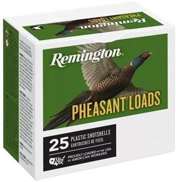 Picture of Remington 20058 Pheasant Loads Shotshell 20 GA, 2-3/4 in, No. 4 1oz, 2-3/4 Dr, 1220 fps, 25 Rnd per Box