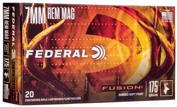 Picture of Federal Fusion Rifle Ammo - 7mm Rem Mag, 175Gr, Fusion, 20rds Box