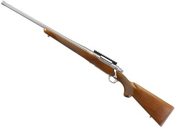 Picture of Ruger 57120 Hawkeye Hunter Bolt Action Rifle, Left Hand, 6.5 Creed. 22" Bbl, Stainless, Walnut Stock, 4+1 Rnd