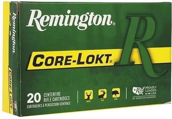 Picture of Remington Core-Lokt Centerfire Rifle Ammo - 30-06 Sprg, 125Gr, Core-Lokt, PSP, 20rds Box