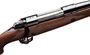 Picture of Winchester Model 70 Alaskan Bolt Action Rifle - 338 Win Mag, 25", Cold Hammer-Forged Free-Floating, Brushed Polish, Satin Grade I Walnut Monte Carlo Stock, 3rds, Hooded Gold Bead Front & Folding Adjustable Rear Sights