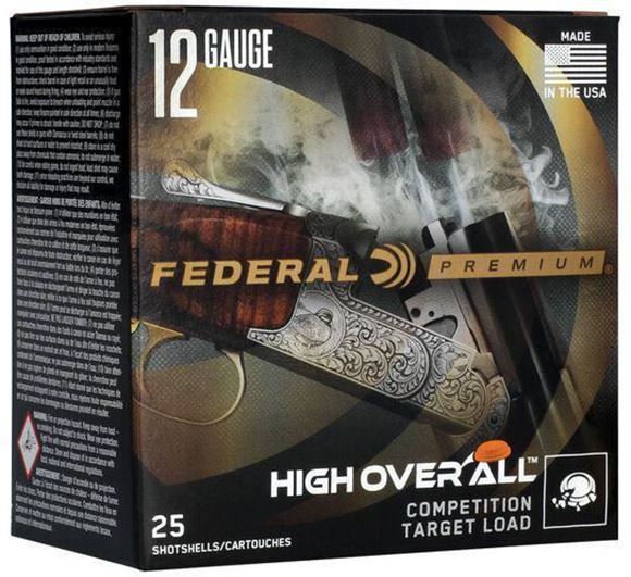 Picture of Federal Premium High Overall Competition Target Loads Shotgun Ammo - 12Ga, 2-3/4", 1-1/8oz., #7-1/2, HDCP Dram EQ. 250rds Case, 1250fps