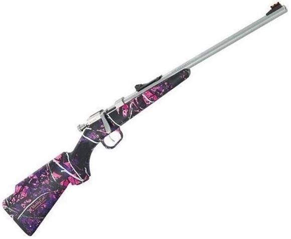 Picture of Henry H005MG Mini Bolt Youth Bolt Rifle 22 LR, RH, 16.25 in Stainless Steel, Syn Stk, 1 Rnd, Std Trgr