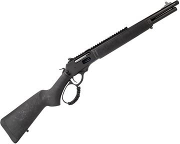 Picture of Rossi R95 Triple Black Lever Action Rifle - 45-70 GOVT, 16.5", 5/8-24" Threaded, Black Oxide, Black Wood Stock, Adjustable Buckhorn Sights, 5rds