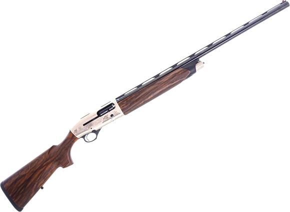 Picture of Used Beretta A400 Upland Semi-Auto Shotgun, 12Ga, 3", 28" Barrel, Blued, Wood Stock, Nickel Plated Engraved Receiver, Vented Rib, Fiber Optic Front Sight, Optima HP Choke Set (F, IM, M, IC, C), Excellent Condition