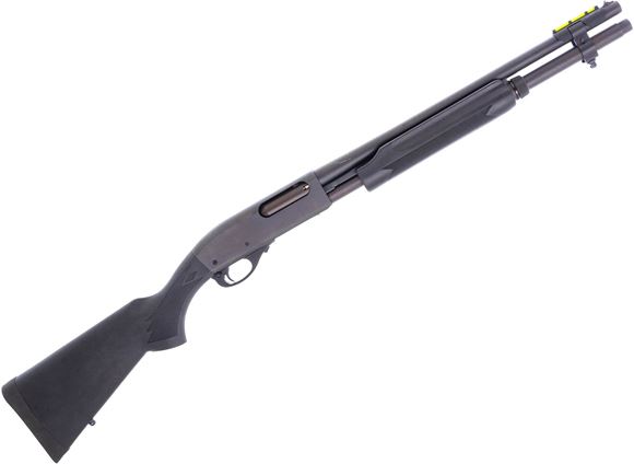 Picture of Used Remington 870 Tactical Pump-Action Shotgun, 20Ga, 3", 18" Barrel, Blued, Black Synthetic Stock, Hiviz Fiber Optic Front Sight, Fixed Cylinder Choke, Very Good Condition