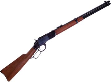 Picture of Used Uberti 73 Lever-Action Rifle, 22LR, 18.5" Barrel, Blued, Wood Stock, Iron Sights, Original Box, Rust On Buttplate, Otherwise Good Condition