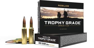 Picture of Nosler Trophy Grade Rifle Ammo - 300 SAUM, 180Gr, Nosler Partition, 20rds Box