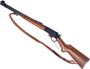 Picture of Used Marlin 336 Lever-Action Rifle, 30-30 Win, 20" Barrel, Blued, Wood Stock, JM Stamped, Leather Sling, Buckhorn Sights, Hammer Extension, Very Good Condition