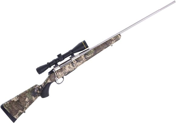 Picture of Used Tikka T3X Superlight Bolt-Action Rifle, 6.5 Creedmoor, 24" Fluted Barrel, Stainless, True Timber Camo Stock, Leupold VX-2 3-9x40 Riflescope, 1 Magazine, Original Box, Excellent Condition