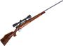 Picture of Used Weatherby Mark V Deluxe Bolt-Action Rifle, 30-06 Sprg, 24" barrel, Blued, Wood Stock, Bushnell Scopechief IV 4x40 Riflescope, Very Good Condition