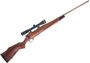 Picture of Used Weatherby Vanguard Cerasport Bolt-Action Rifle, 243 Win, 24" Barrel, Bronze Cerakote, Wood Stock, Leupold VX-III 2.5-8x36 Riflescope, Original Box, Excellent Condition