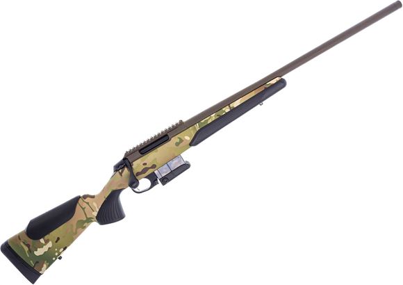 Picture of Tikka T3X Compact Tactical Rifle (CTR) Bolt Action Rifle - 6.5 Creedmoor, 24", FDE, Semi-Heavy Contour, Threaded, Camo Glass-Fiber Reinforced Copolymer Polypropylene Stock w/Varmint Cheek Piece, 10rds, Picatinny-Rail