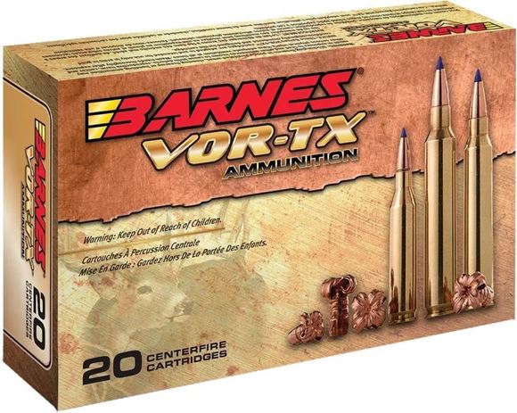 Picture of Barnes 21535 VOR-TX Rifle Ammo 30-30 WIN, TSX FN, 150 Grains, 2335 fps, 20, Boxed