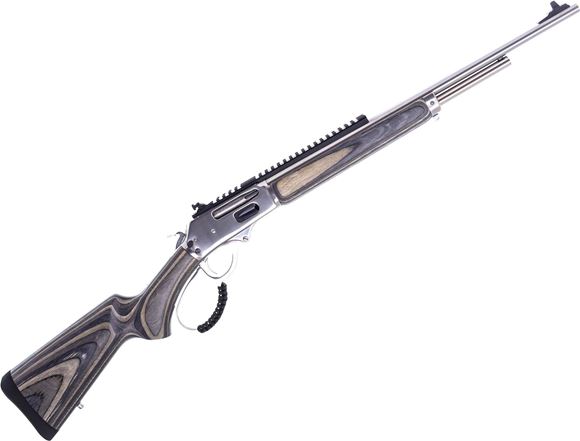 Picture of Rossi R95 Lever Action Rifle - 30-30 Win, 20", Stainless Steel, Laminted Wood Stock, Peep Sights And Picatinny Rail, Adjustable Buckhorn Rear Sights, 5rds