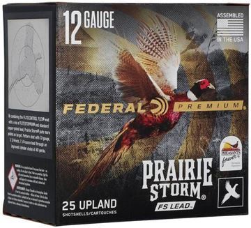 Picture of Federal Premium Prairie Storm FS Lead Load Shotgun Ammo - 12Ga, 2-3/4", 1-1/4oz, #6, 25rds Box, 1330fps