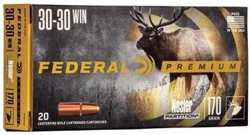 Picture of Federal Premium Vital-Shok Rifle Ammo - 30-30 Win, 170Gr, Nosler Partition, 20rds Box