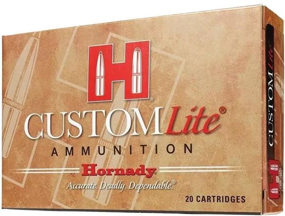 Picture of Hornady 81066 Custom Lite Rifle Ammo 30-06 SPR, SST, 125 Grains 2700 fps, 20, Boxed