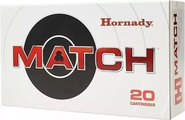 Picture of Hornady Match Rifle Ammo - 338 Lapua, 250Gr, BTHP Match, 20rds Box