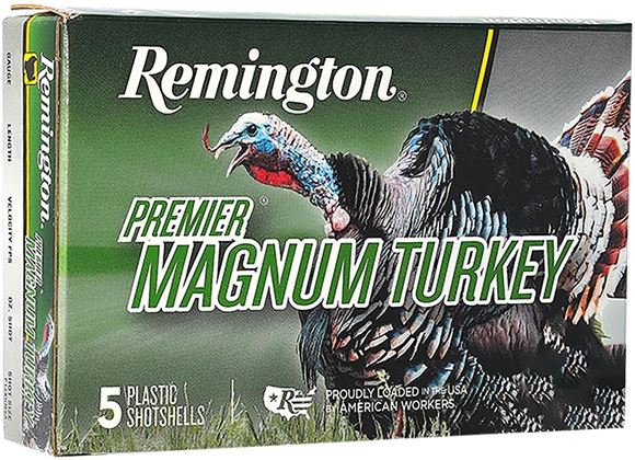 Picture of Remington Premier Magnum Turkey Shotgun Ammo - 12Ga, 3", 2 oz, #5, 5rds Box, 1175fps