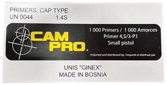 Picture of Cam Pro - Ginex Small Pistol Primers, 100ct Box