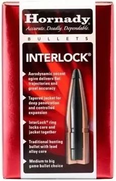 Picture of Hornady Rifle Bullets, InterLock - 30 Caliber (.308"), 180Gr, InterLock BTSP, 100ct Box