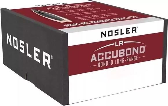 Picture of Nosler 58455 Accubond Long Range Rifle Bullets 30 Cal 168gr SP (100 ct)