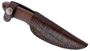 Picture of Boker Arbolito Fixed Blade Knives - Pine Creek Wood Fixed Blade Knife, 3.6", T6MoV Steel, Guayacan Wood Handle, w/Leather Sheath, 4.5 oz