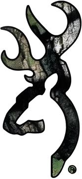 Picture of Browning Official Buckmark Decal - Flat Buckmark Decal, 12", Camo