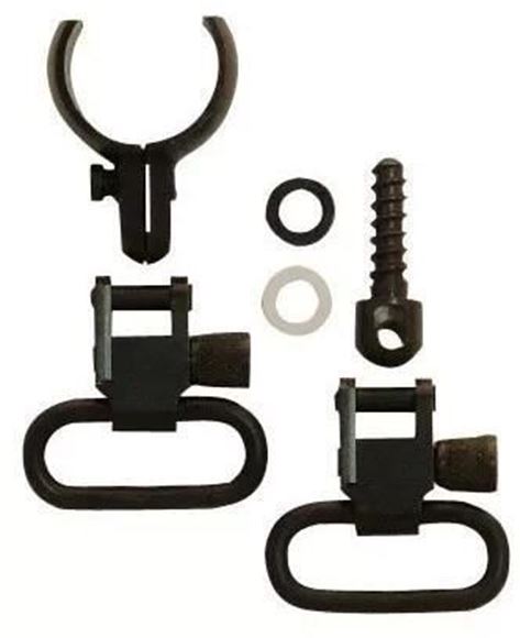 Picture of GrovTec GT Swivels, GT Barrel Band Sets - Two-Piece Barrel Band Set, .630"-.675", 1" Loops, Blued