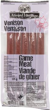 Picture of Atwood Heritage Sausage Snacks - Venison, 5 Piece Pack, 125 Gram.