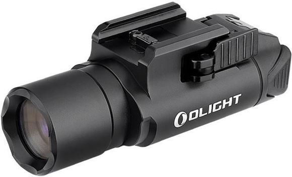 Picture of Olight Valkyrie Turbo LEP Tactical light - Picatinny And Glock Rail Adapters, Two CR 123A, Black.